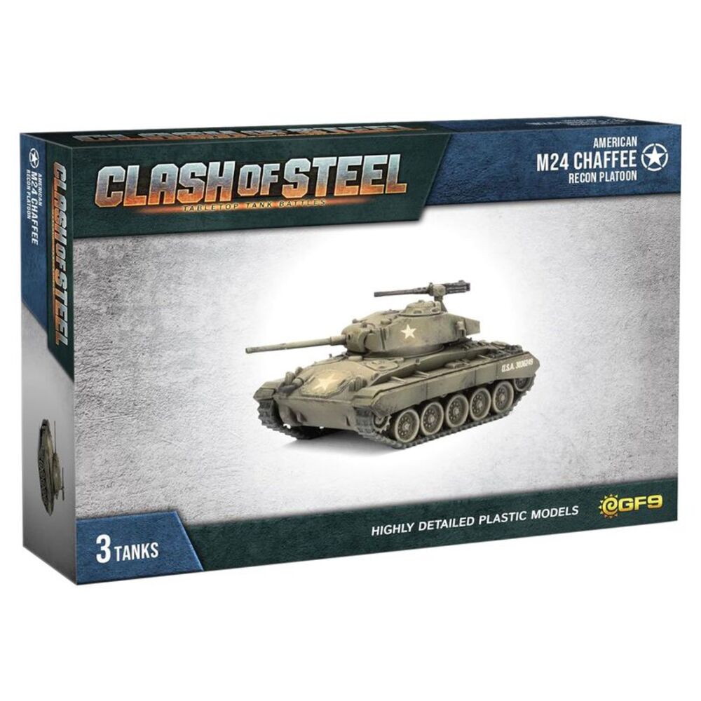 Clash of Steel: Tabletop Tank Battles - American M24 Chaffee Recon Platoon